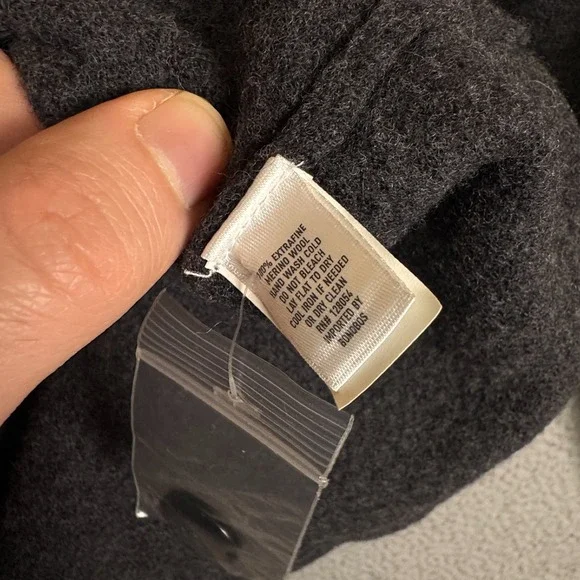 Bonobos Coat Mens L Gray Slim Fit Bomber Jacket Merino Wool Preppy Classic Warm - Picture 4 of 8